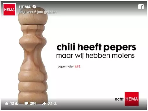 Hema chilipeper molen